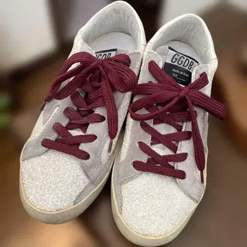 GGDB 골든구스 화이트 글리터 스니커즈 36size