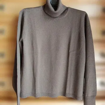 LAPINE BLEUE 브라운 터틀넥 L 택 포함 [ 미사용 ] .