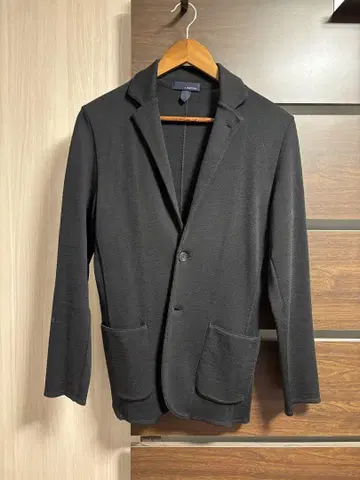 LARDINI 블랙 니트 자켓