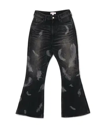 24AW MASU BOYS FEATHER BELL-BOTTOM JEANS
