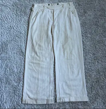 30~40s 프렌치 빈티지 스트라이프 린넨 슬랙스