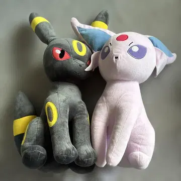 에브이와 블래키 봉제 인형 약 30cm