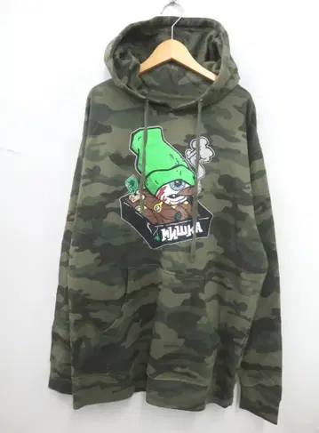 MISHKA 미시카 카모 프린트 속기모 후드티