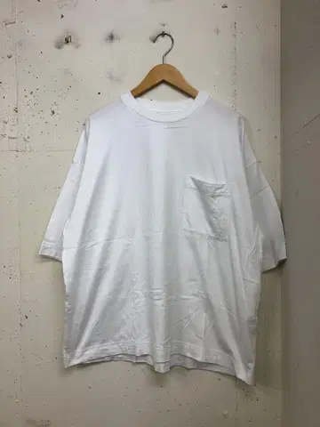 muji labo 무지 라보 반팔 티셔츠 컷앤소 L-XL 화이트 포켓
