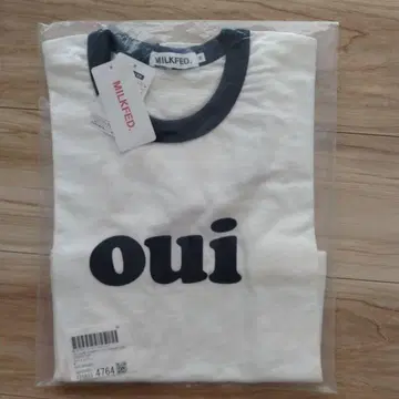(새상품) MILKFED. OUI SLAB COMPACT 로고T셔츠 M