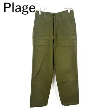 플라주 Plage 베이커 팬츠 카키 올리브 패치 포켓