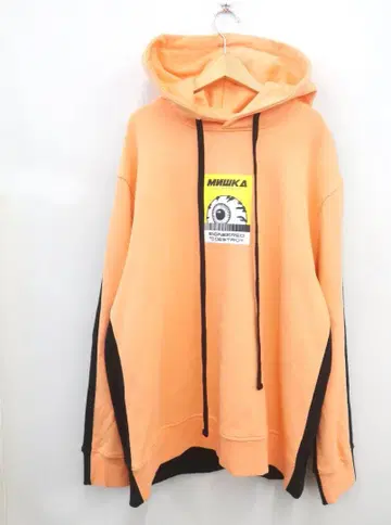 MISHKA K.W 컬러 블록 후드티