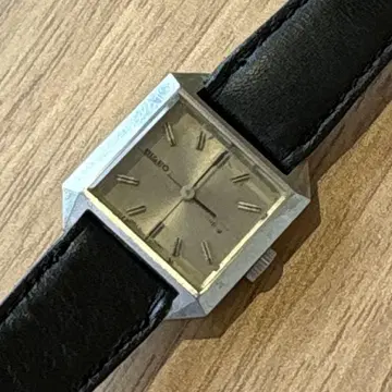 SEIKO 수동 와인딩 아날로그 시계 사각형