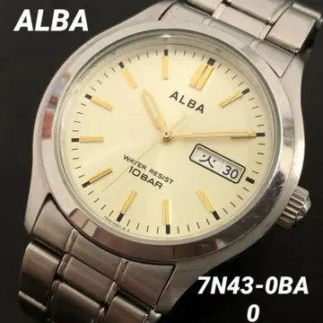 SEIKO ALBA 쿼츠 손목시계 7N43-0BA0