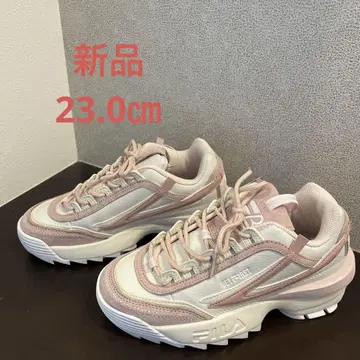 [ 미사용 새상품 ] FILA 화이트 핑크 스니커즈 23.0cm