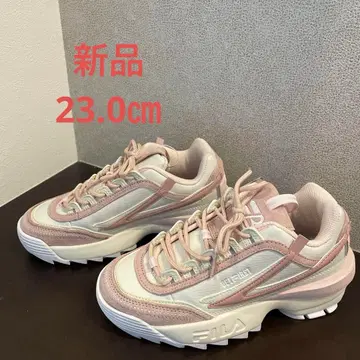 [ 미사용 새상품 ] FILA 화이트 핑크 스니커즈 23.0cm