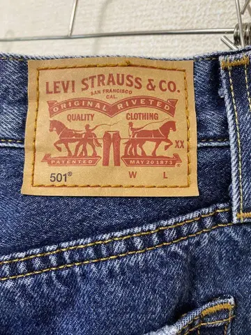 LEVI 501 스트레이트 데님 다크 블루