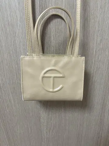 Telfar 스몰 쇼핑백 크림 S사이즈