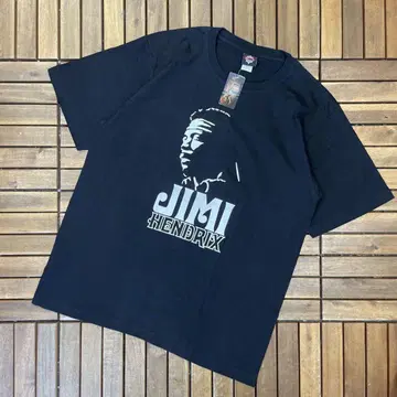 90s 미사용 데드스탁 JIMI HENDRIX 반팔 T셔츠
