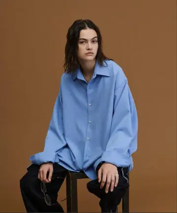 [ soerte ] Oversize L/S basic shirt