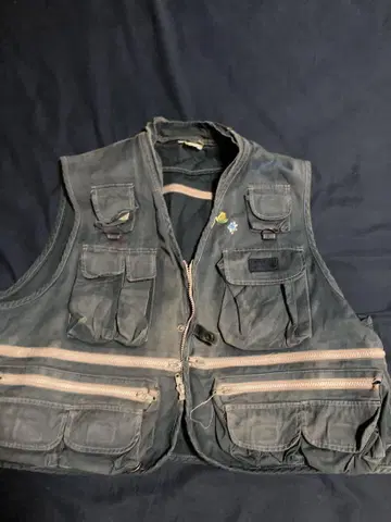 멀티 포켓 밀리터리 베스트 다크 그레이