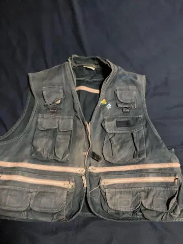 멀티 포켓 밀리터리 베스트 다크 그레이