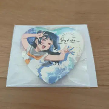 Aqours 9주년 전시회 복권 D상 하트 캔뱃지 츠시마 요시코