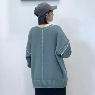LOWRYS FARM 2WAY 스티치 풀오버 LS 롱
