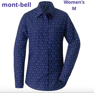새상품 몽벨 WIC.라이트 프린트 롱 슬리브 셔츠 Women's M