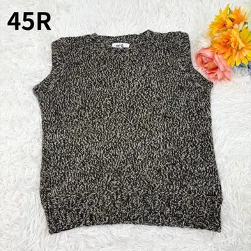 45rpm 45R 니트 베스트 베스트 울 슬리브리스