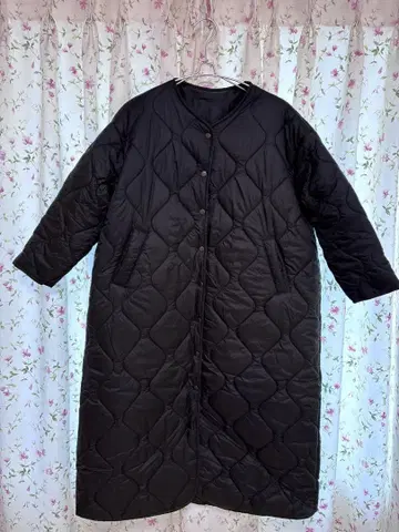 [ 새상품 미사용품 ] 하자 있음 블랙 퀼팅 자켓 롱 기장 선착순!