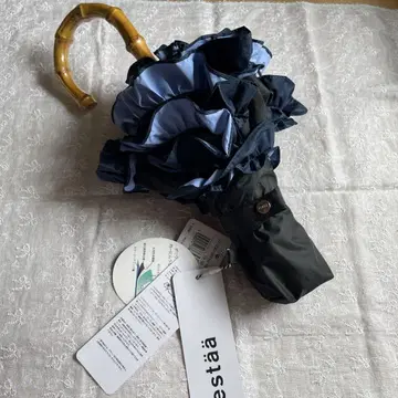 접이식 양산 블랙과 파랑 그라데이션 50cm 에스타 양산