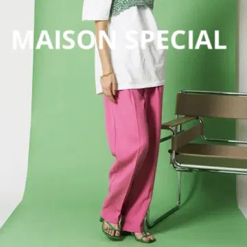 백 새틴 이지 슬랙스 [ MAISON SPECIAL ] 핑크 38