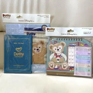 디즈니 씨 2026 더피 & 프렌즈 탁상 달력 스케줄러
