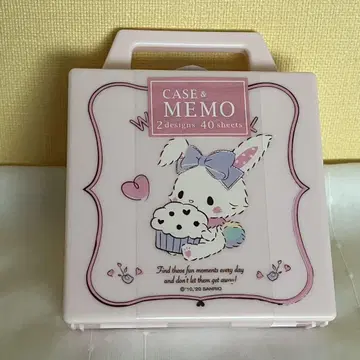 위시미멜 케이스 일체형 메모 Sanrio 메모장 케이스 2종 40매