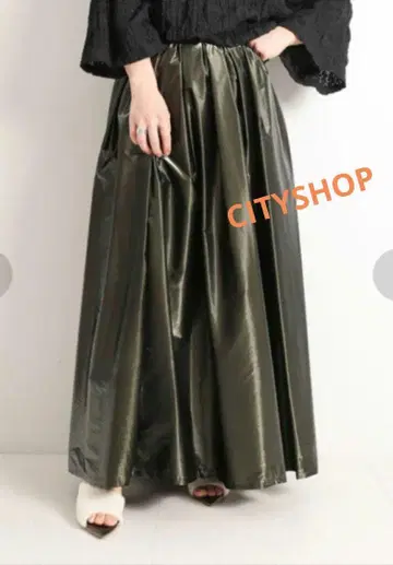CITYSHOP 메탈릭 스커트 36