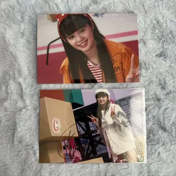 Girls2 girls2 츄와파네 친필 사인 브로마이드 하라다 토아