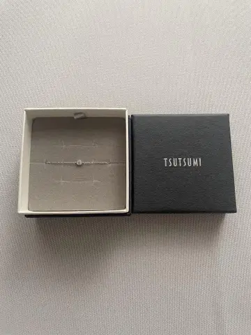 TSUTSUMI 실버 팔찌 다이아몬드풍
