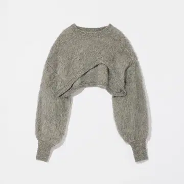 eaphi FLUFFY WAVE KNIT 그레이