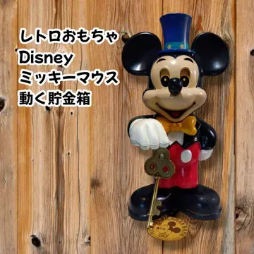 레트로 잡화 Disney 미키마우스 움직이는 저금통