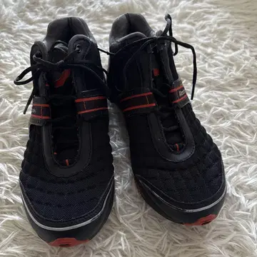 Reebok 블랙/오렌지 스니커즈 24.5cm y2k