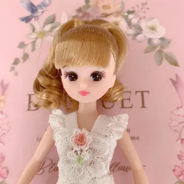 리카짱 인형 탑 테일 밑단 컬 리카짱 본체 인형 본체