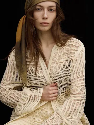 BATTEN LACE LIKE KNIT JACKET