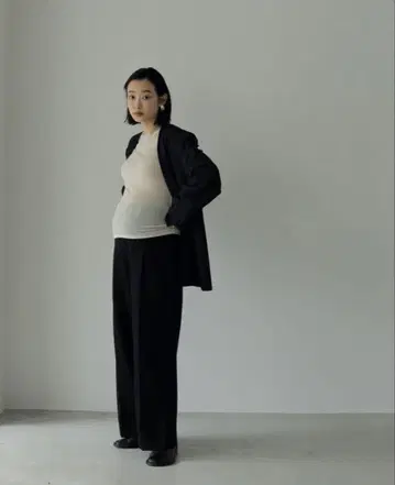 anuke 마터니티 팬츠 36 블랙