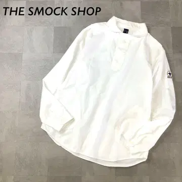 THE SMOCK SHOP 풀오버 둥근 카라 셔츠 긴팔