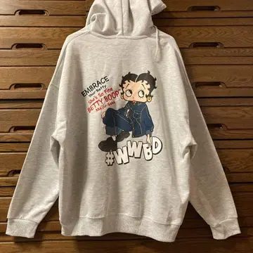 베티짱 베티 부프 Betty boop 후드티 후드 자수