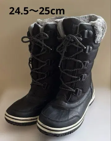 albatre 윈터 부츠 블랙 25cm B