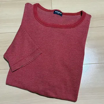 90s UNIQLO 보더 롱 슬리브 T셔츠