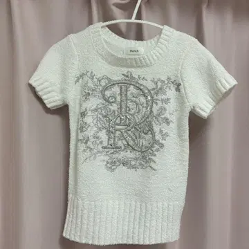 다리치 DR 비쥬 플라워 니트탑 Darich 화이트