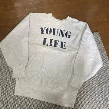 90s Champion Reverse Weave YOUNG LIFE