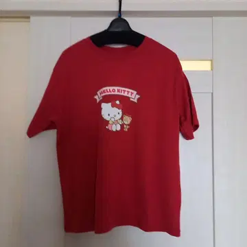 헬로키티 반팔 T셔츠 레드