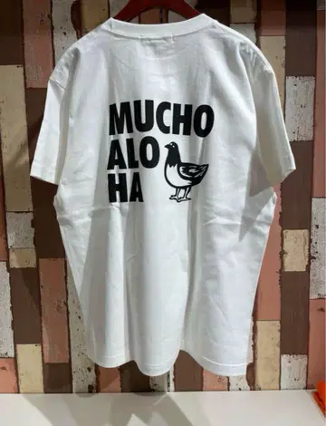 MUCHO ALOHA T셔츠 화이트 XL 사이즈 MAT-012