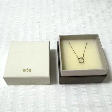 현행 모델 [ete] K10MPG 레이어 문 다이아 목걸이/펄