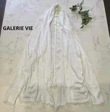 갤러리 바이 후디 코튼 가디건 화이트 계열 로우 게이지 S 상당