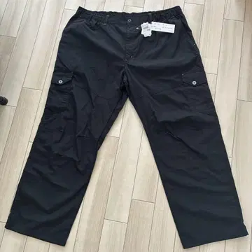 남성용 블랙 워크 팬츠 4L 허리 120~130cm 미사용 새상품